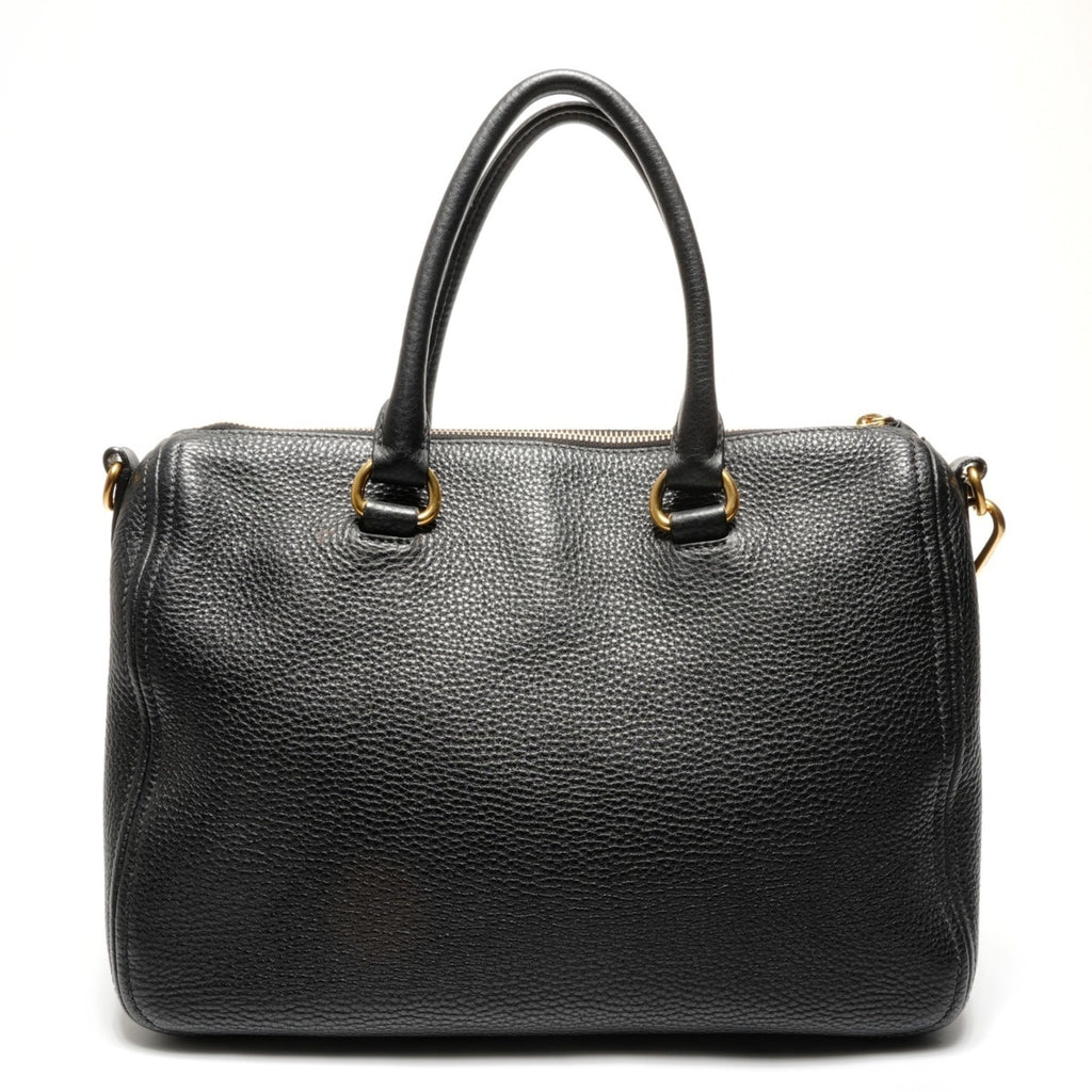 Prada Black Leather Handbag (Pre-Owned)