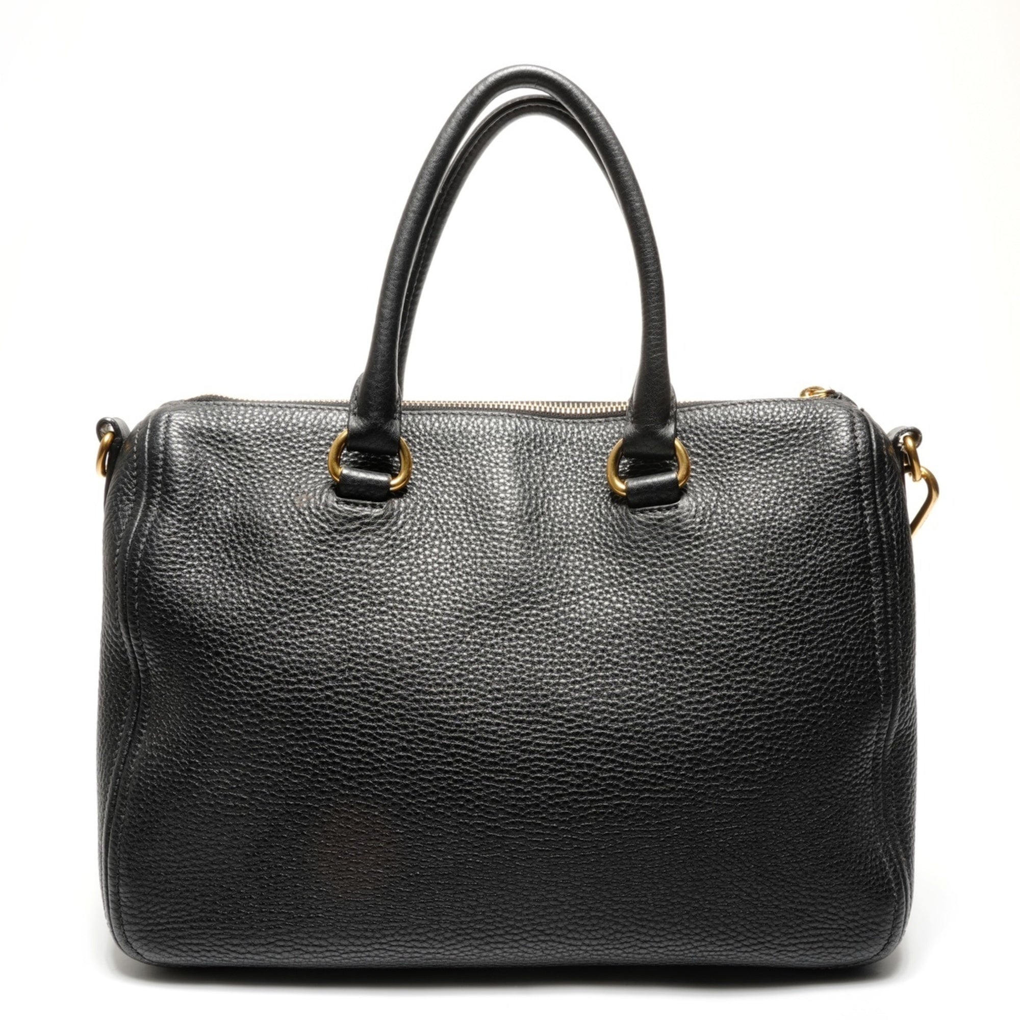 Prada Black Leather Handbag (Pre-Owned)
