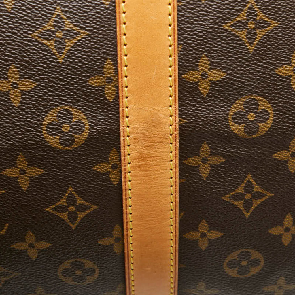 Louis Vuitton Brown Pvc Leather Boston Bag (Pre-Owned)