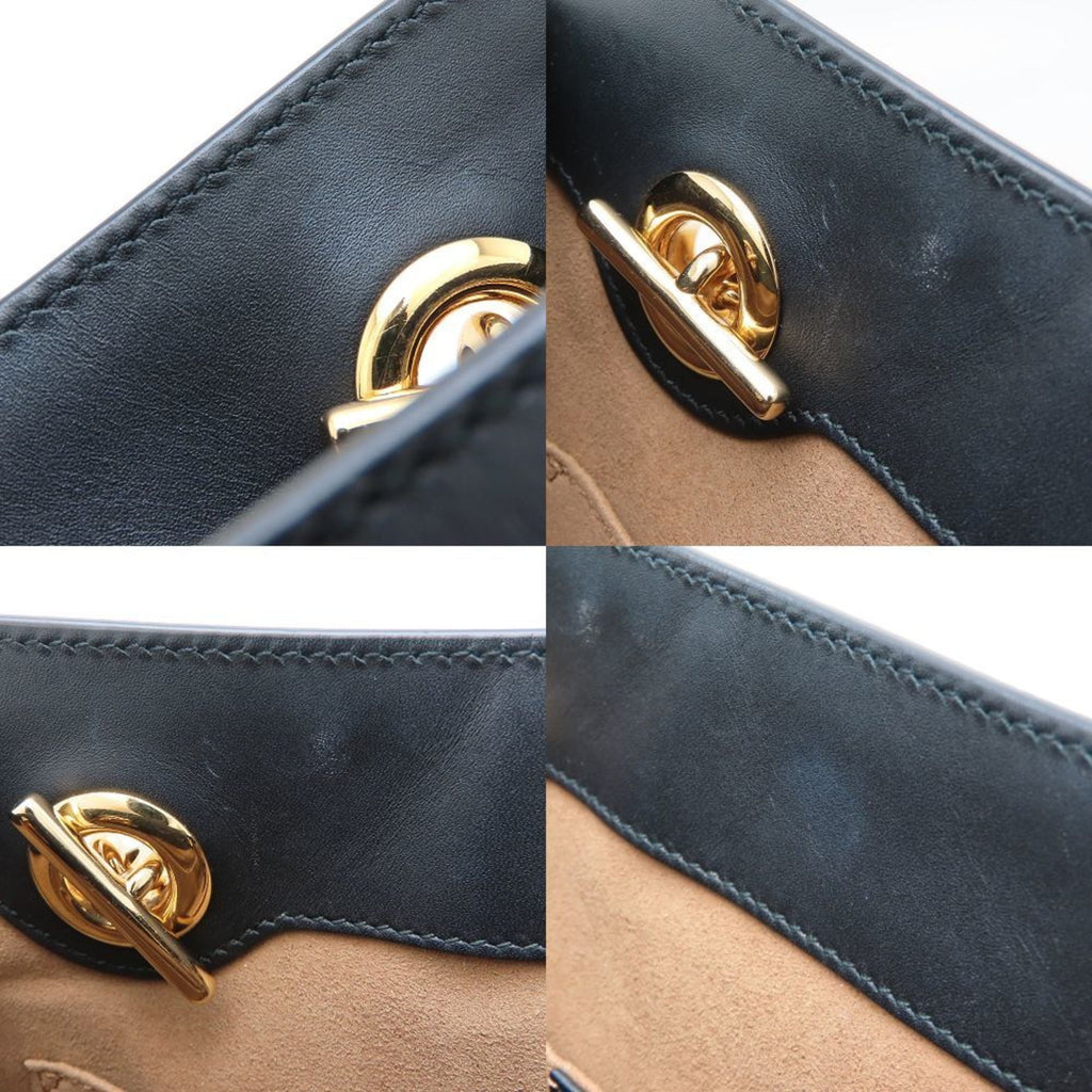 Gucci Brown Gg Supreme Leather Shoulder Bag Tote Bag (Pre-Owned)