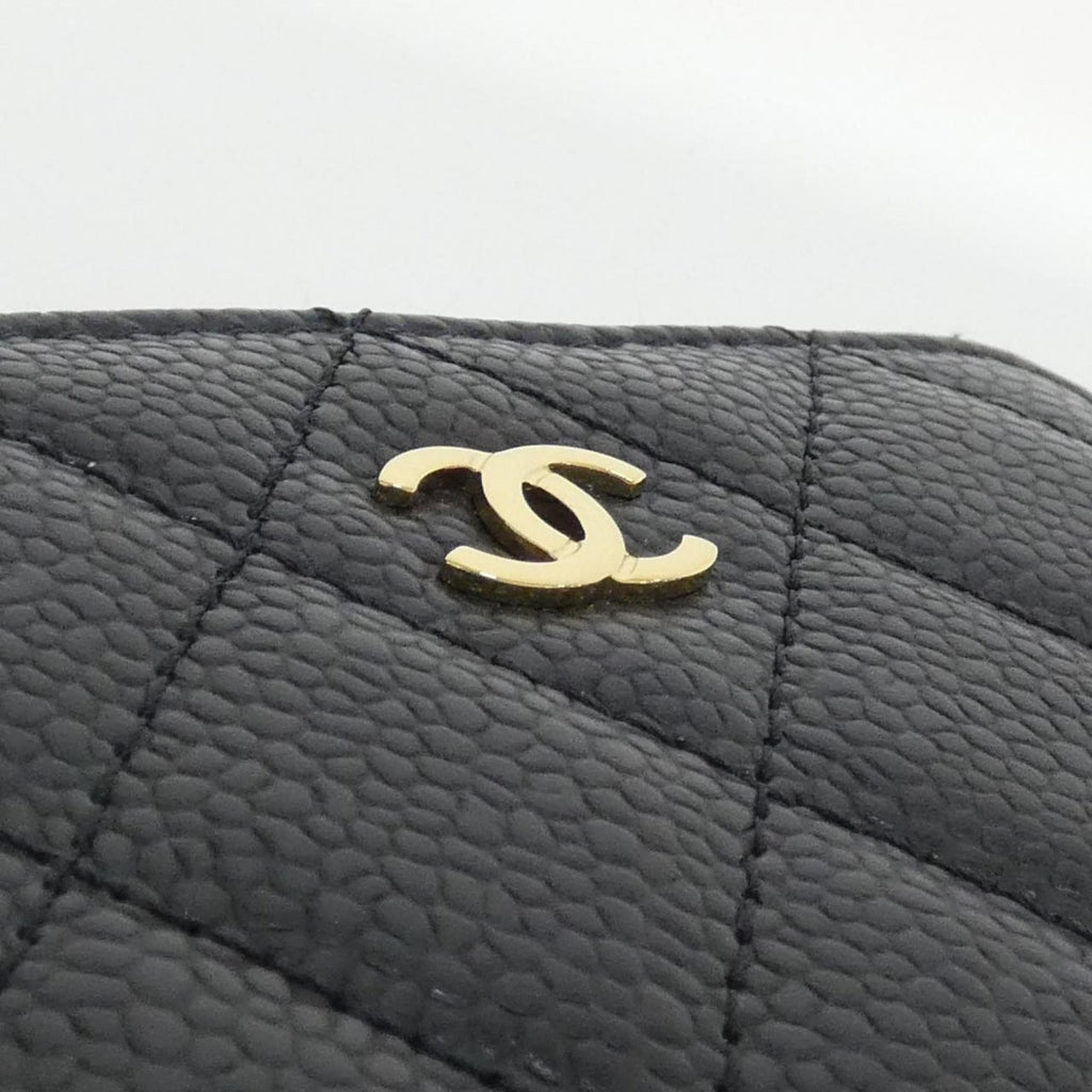 Chanel Black Grained Calfskin Coin Purse/Coin Case (Pre-Owned)