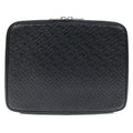 Burberry Black Leather Clutch Bag Document Case (Pre-Owned)