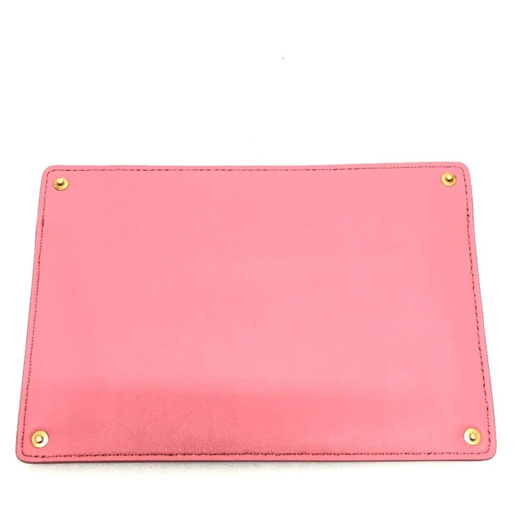 Fendi Pink Leather Pouch (Pre-Owned)