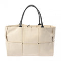 Bottega Veneta Ivory Canvas Tote Bag (Pre-Owned)