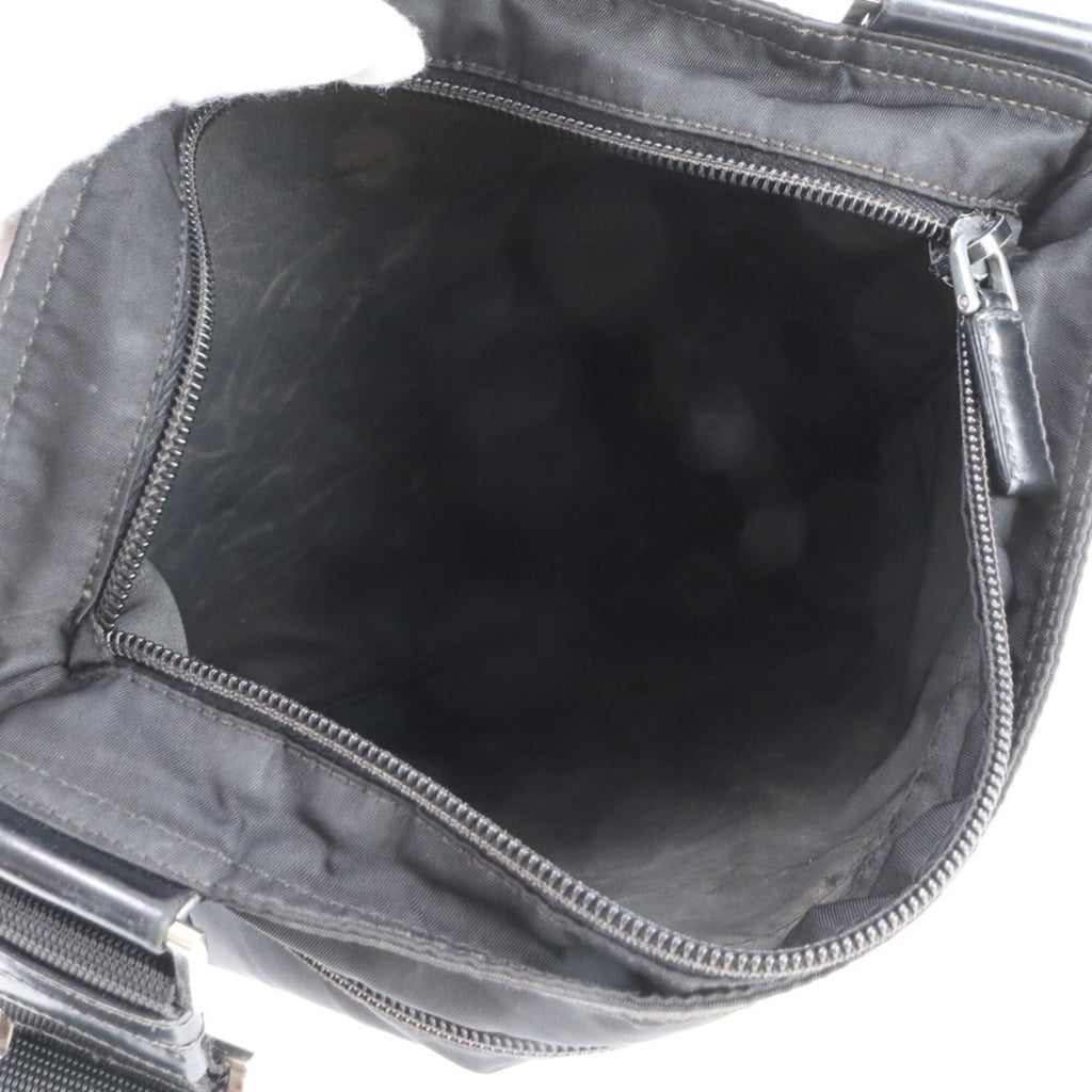 Prada Black Nylon Leather Shoulder Bag (Pre-Owned)