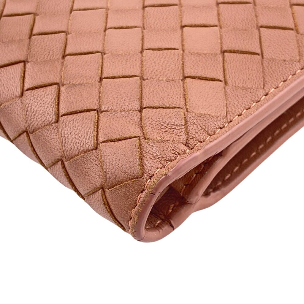 Bottega Veneta Intrecciato Pink Intrecciato Wallet (Bi-Fold) (Pre-Owned)