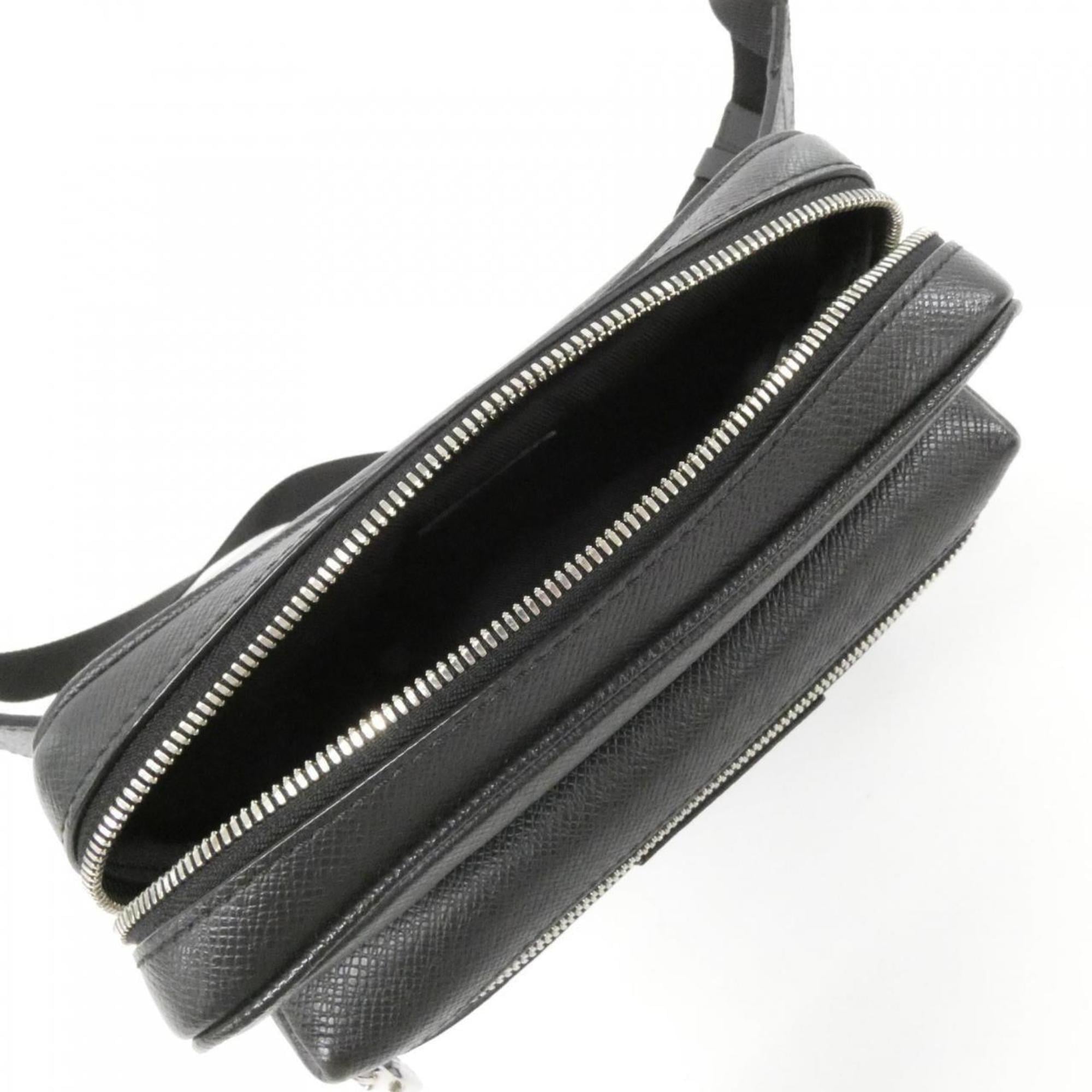 Louis Vuitton Black Coated Canvas Shoulder Bag (Pre-Owned)