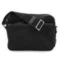 Prada Black Nero Nylon Leather Shoulder Bag (Pre-Owned)