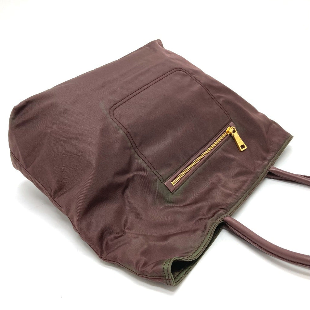 Prada Purple Leather Tote Bag (Pre-Owned)
