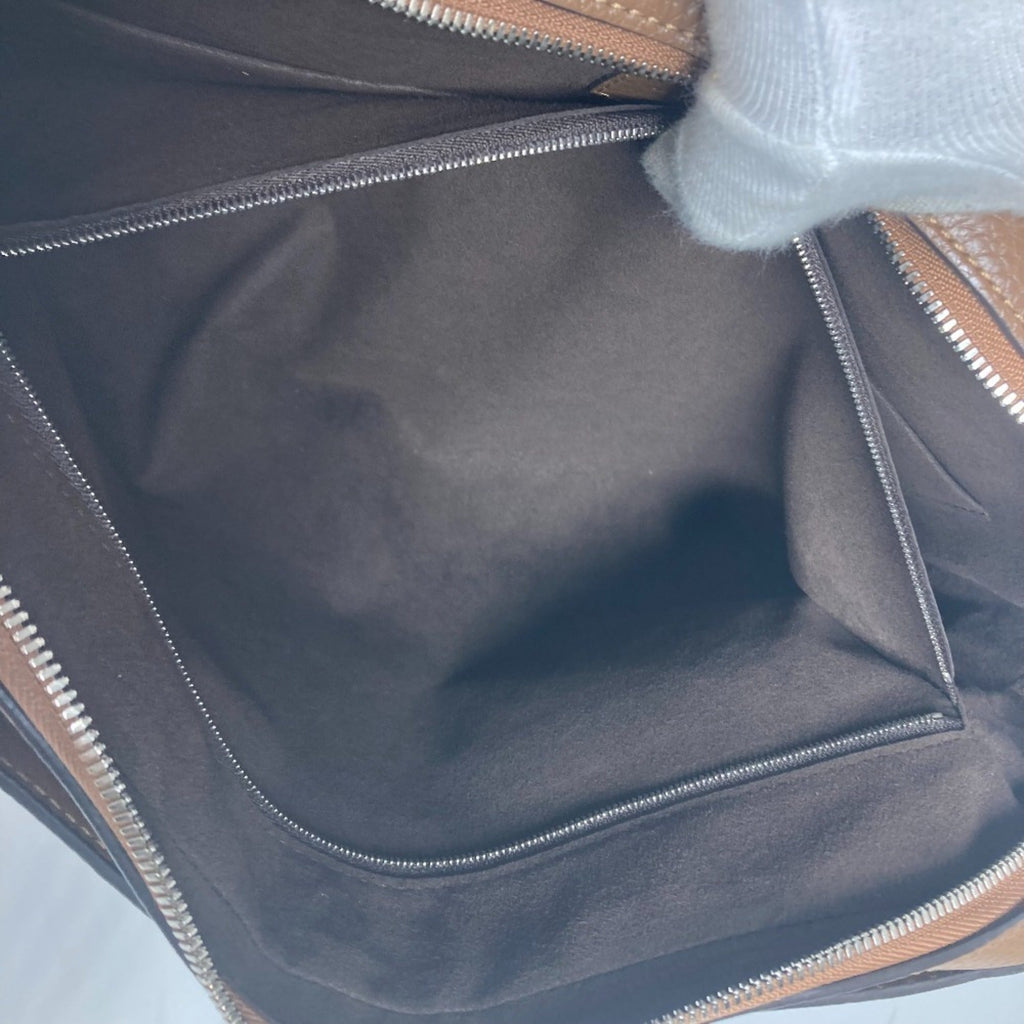 Louis Vuitton Brown Leather Briefcase Handbag Tote Bag (Pre-Owned)