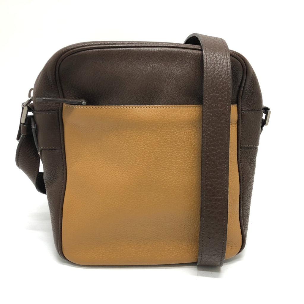 Prada Brown Leather Shoulder Bag (Pre-Owned)