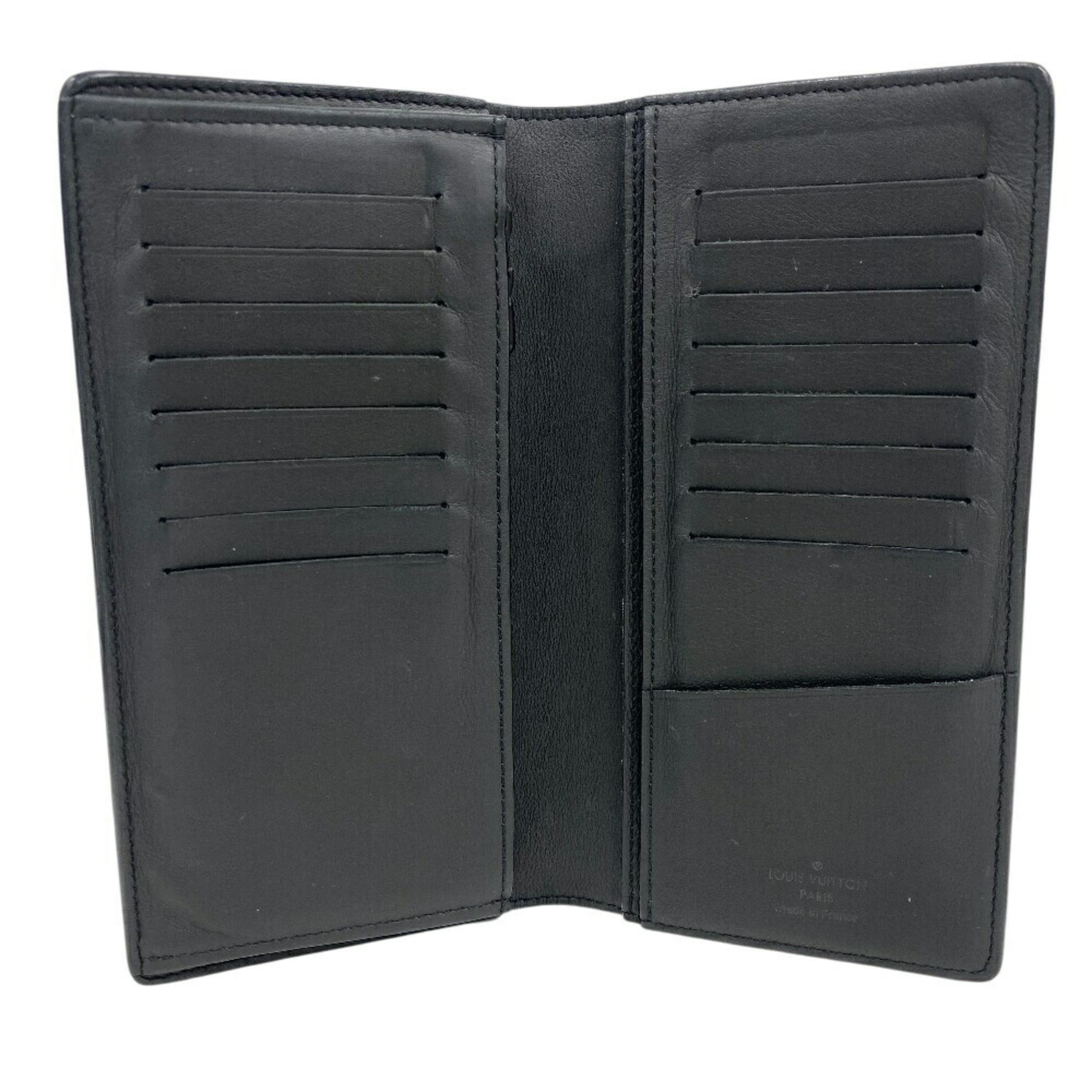 Louis Vuitton Black Monogram Shadow Long Wallet (Bi-Fold) (Pre-Owned)