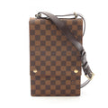 Louis Vuitton Damier Brown Ebene Coated Canvas Leather Shoulder Bag (Pre-Owned)