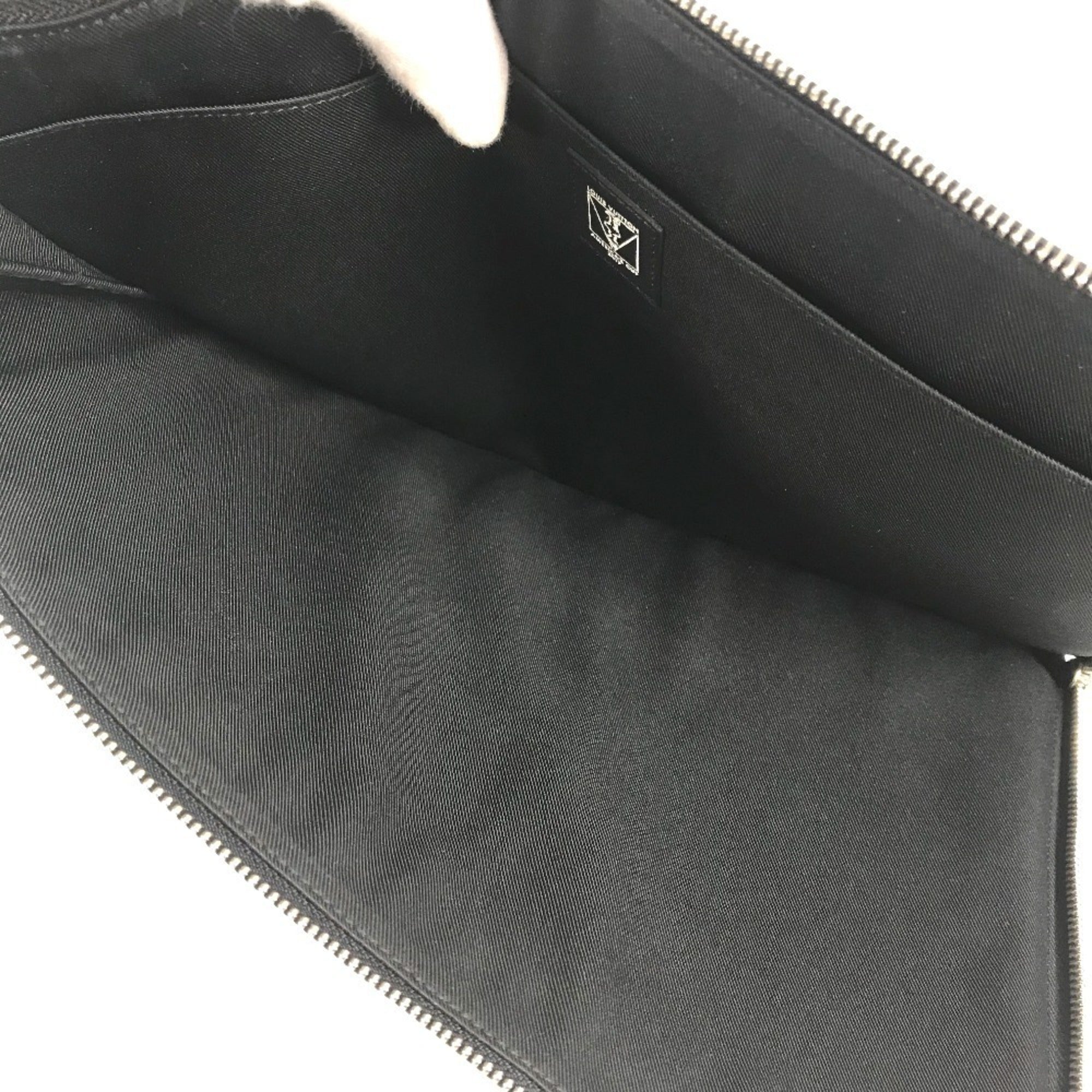Louis Vuitton Black Red Color White Damier Graphite Clutch Bag Pochette Pouch (Pre-Owned)