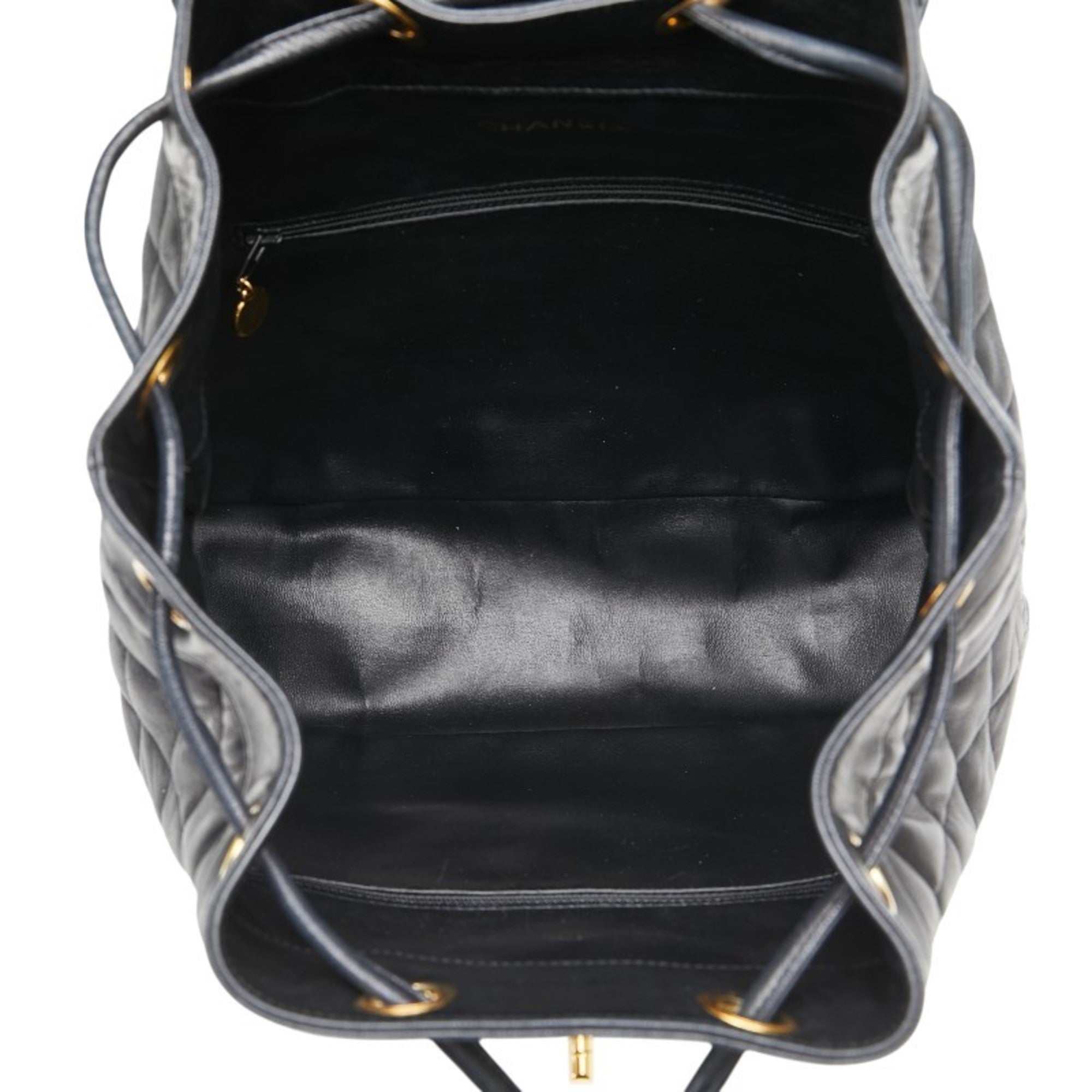 Chanel Black Leather Backpack (Pre-Owned)
