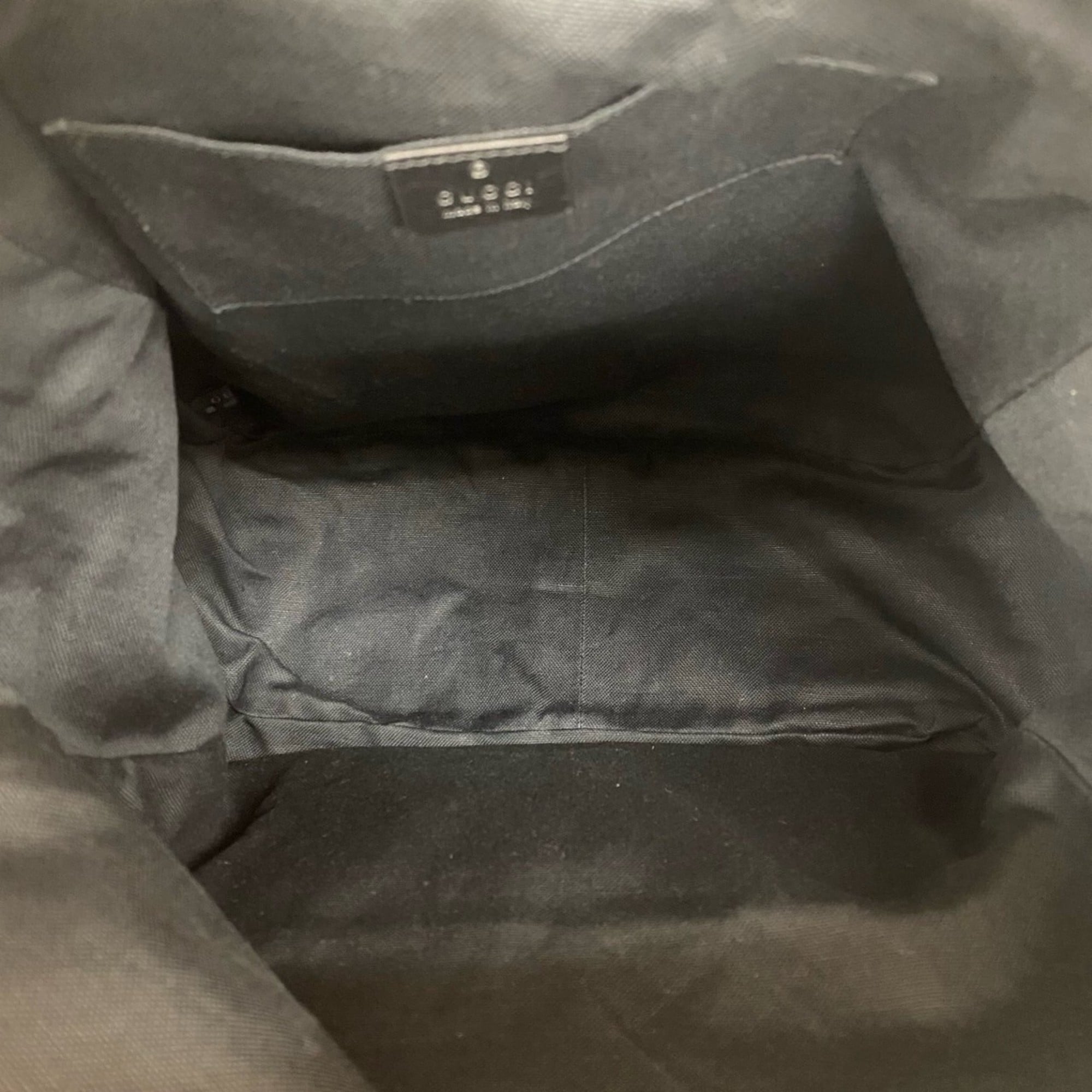 Gucci Black Leather Backpack (Pre-Owned)
