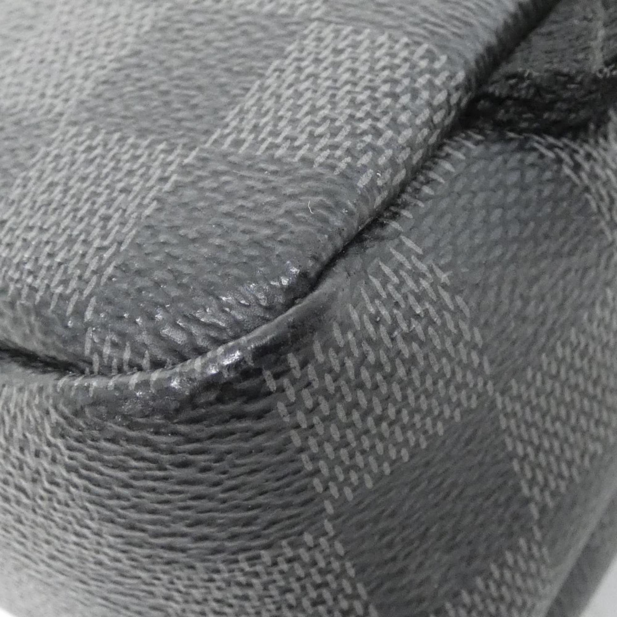 Louis Vuitton Graphite Coated Canvas Shoulder Bag Sling Bag (Pre-Owned)