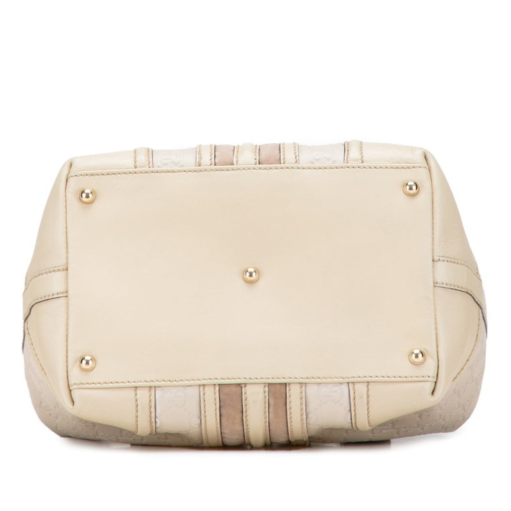 Gucci Guccissima Beige Leather Handbag (Pre-Owned)