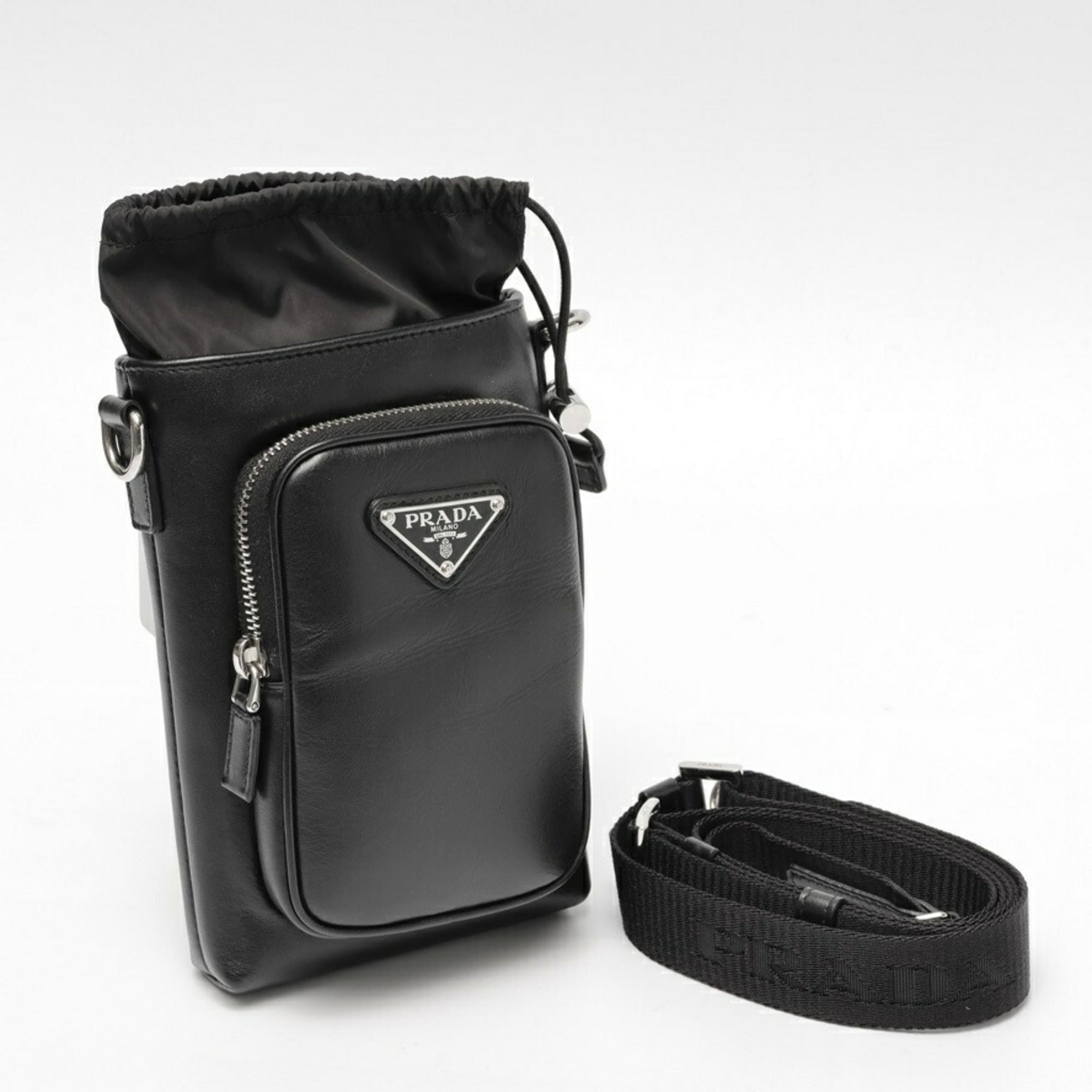 Prada Black Leather Pouch (Pre-Owned)