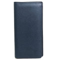 Louis Vuitton Navy Leather Long Wallet (Bi-Fold) (Pre-Owned)