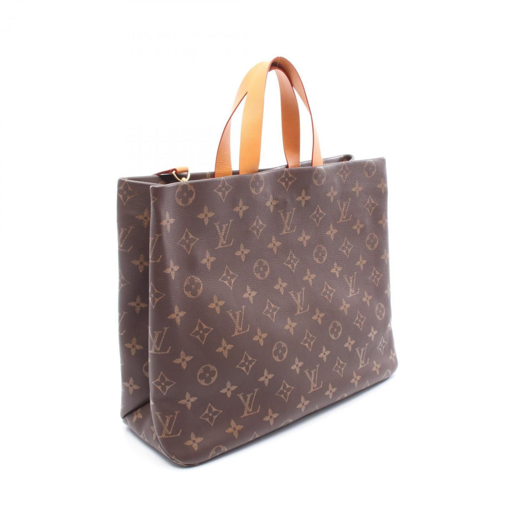 Louis Vuitton Brown Monogram Leather Tote Bag (Pre-Owned)