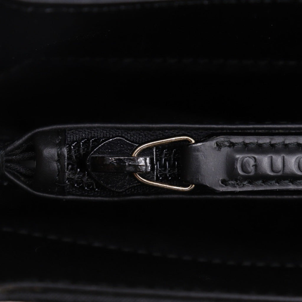 Gucci Black Satin Tote Bag (Pre-Owned)