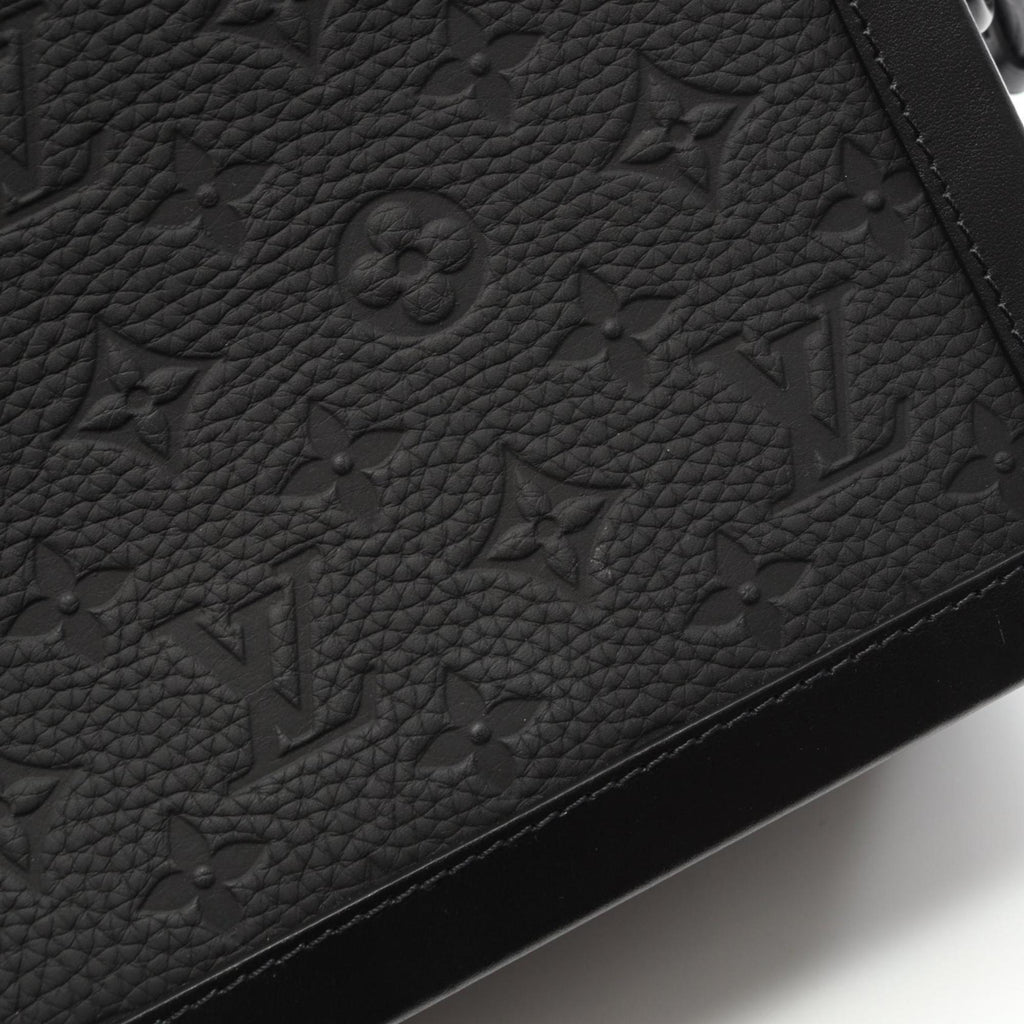 Louis Vuitton Black Noir Monogram Leather Shoulder Bag (Pre-Owned)
