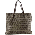 Fendi Brown Nylon Canvas Handbag (Pre-Owned)