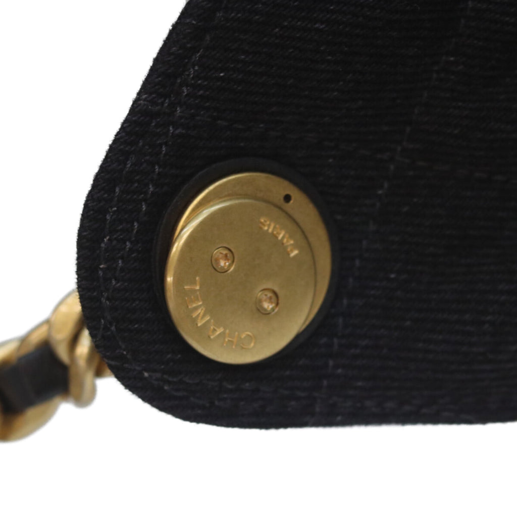 Chanel Black Denim Shoulder Bag (Pre-Owned)