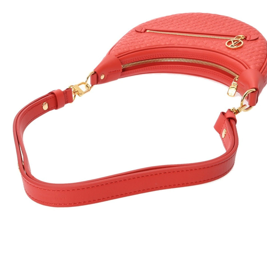 Louis Vuitton Red Color Leather Shoulder Bag (Pre-Owned)