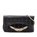 Chanel Black Leather Shoulder Bag (Pre-Owned)