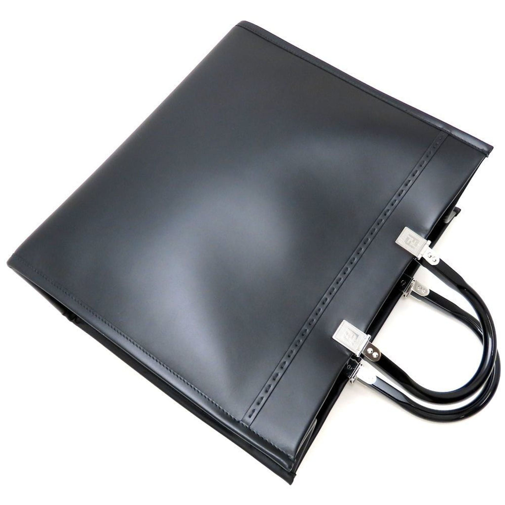 Fendi Black Leather Tote Bag (Pre-Owned)