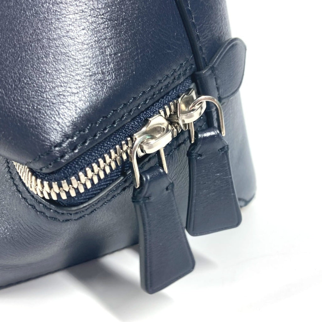 Louis Vuitton Navy Leather Handbag (Pre-Owned)