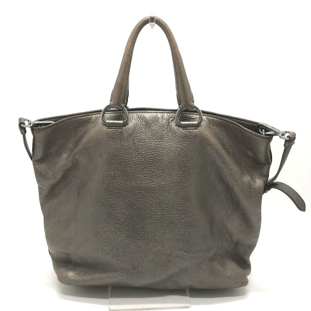 Prada Brown Leather Tote Bag (Pre-Owned)