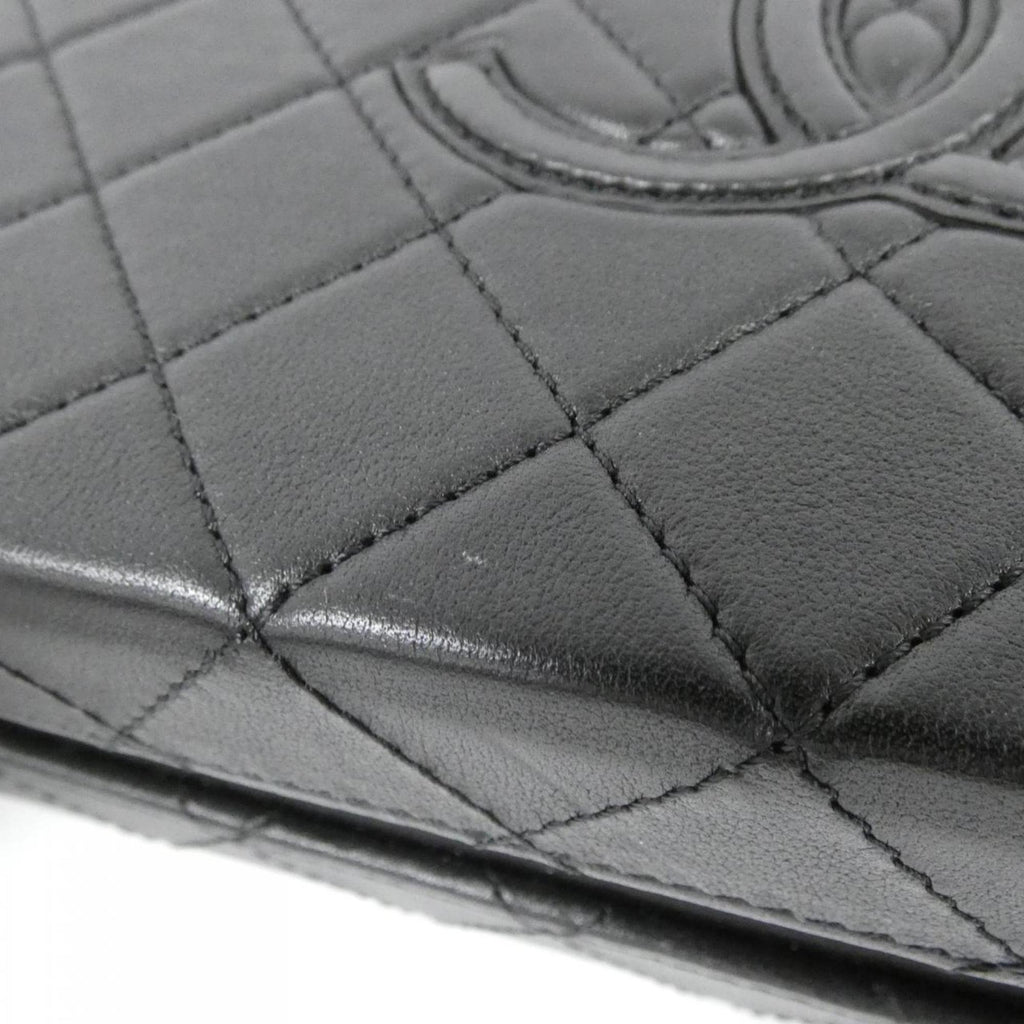 Chanel Black Leather Handbag (Pre-Owned)