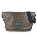 Louis Vuitton Brown Navy Damier Canvas Messenger Bag Shoulder Bag (Pre-Owned)