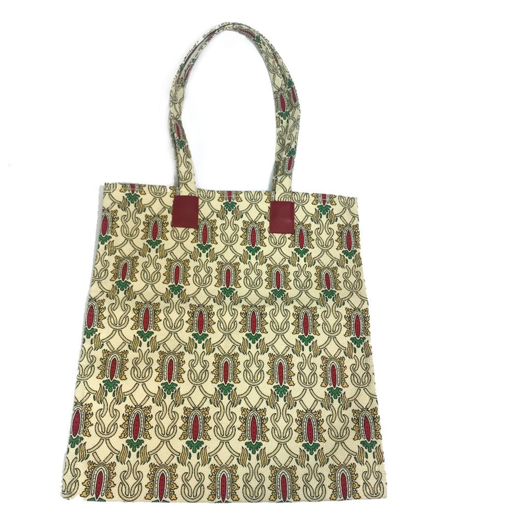 Gucci Multi-Color Canvas Shoulder Bag Tote Bag (Pre-Owned)