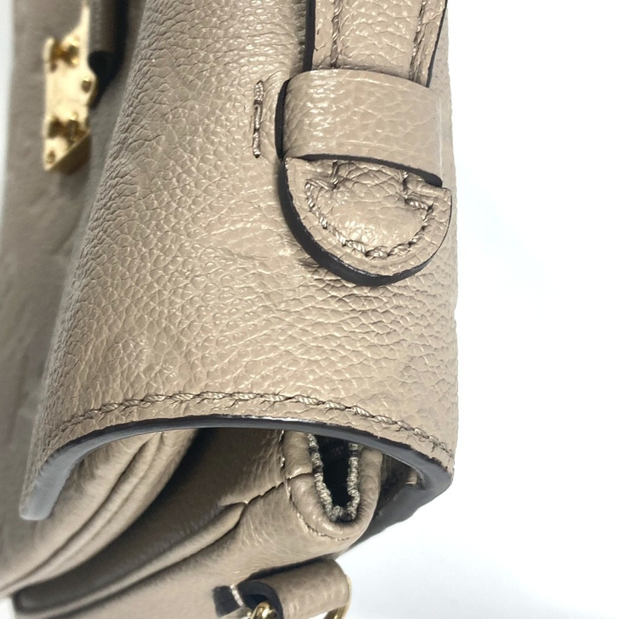 Louis Vuitton Monogram Empreinte Beige Tourterelle Monogram Empreinte Handbag Pochette Shoulder Bag (Pre-Owned)