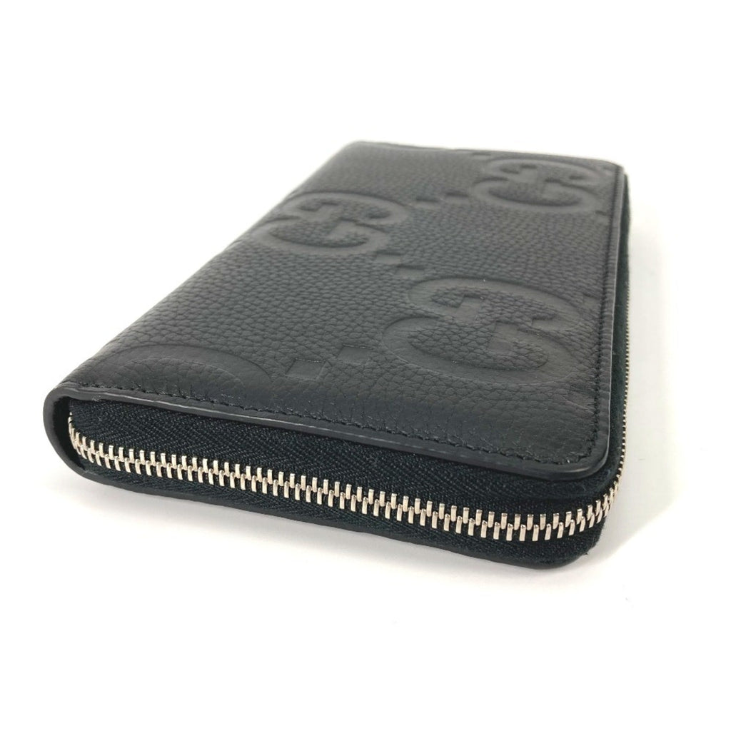 Gucci Black Leather Long Wallet (Bi-Fold) (Pre-Owned)