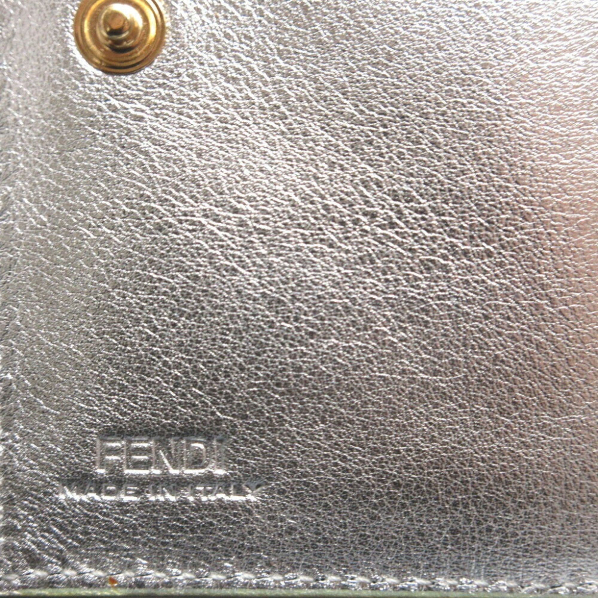 Fendi Silver Leather Wallet (Bi-Fold) (Pre-Owned)