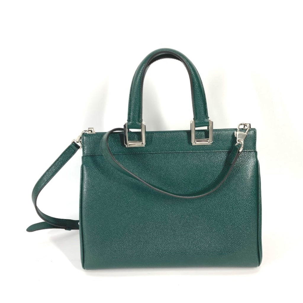 Gucci Green Leather Handbag Shoulder Bag (Pre-Owned)