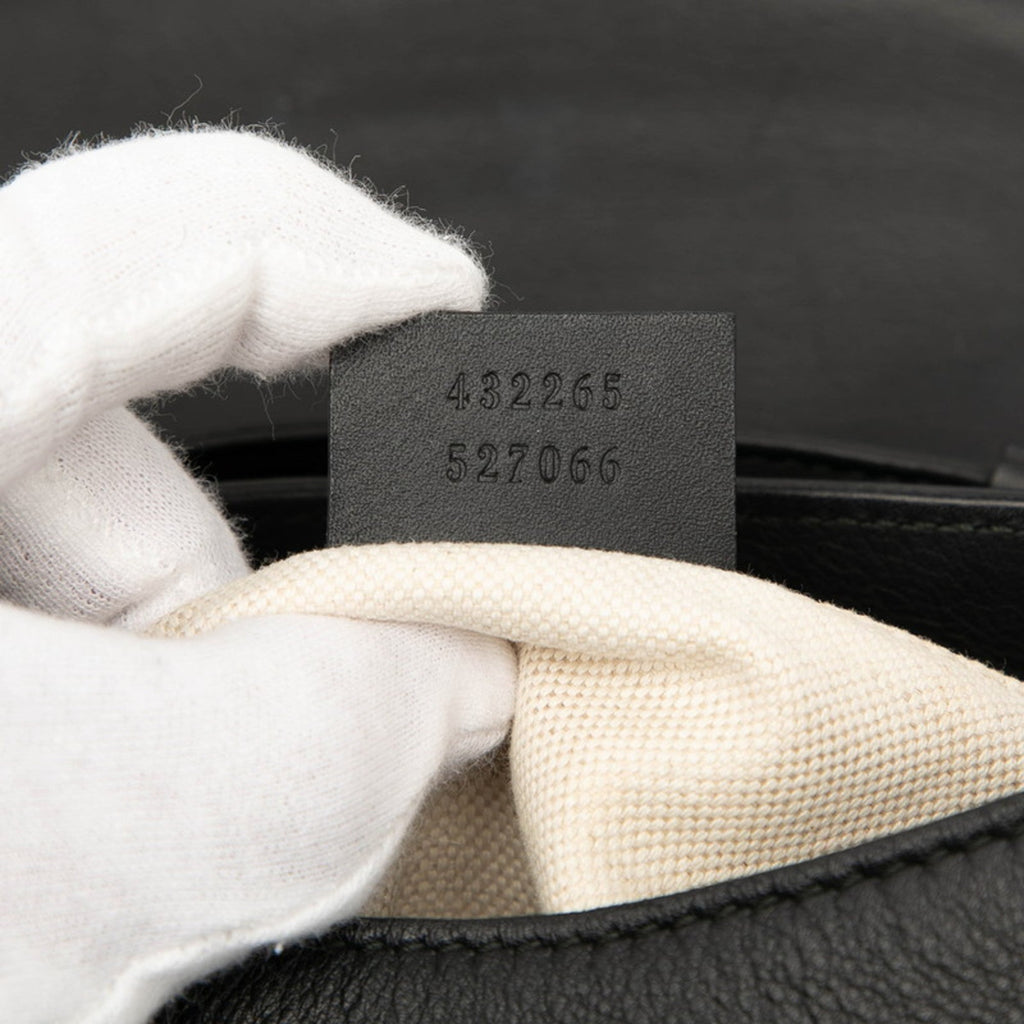 Gucci Black Leather Backpack (Pre-Owned)