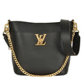 Louis Vuitton Black Noir Leather Shoulder Bag (Pre-Owned)