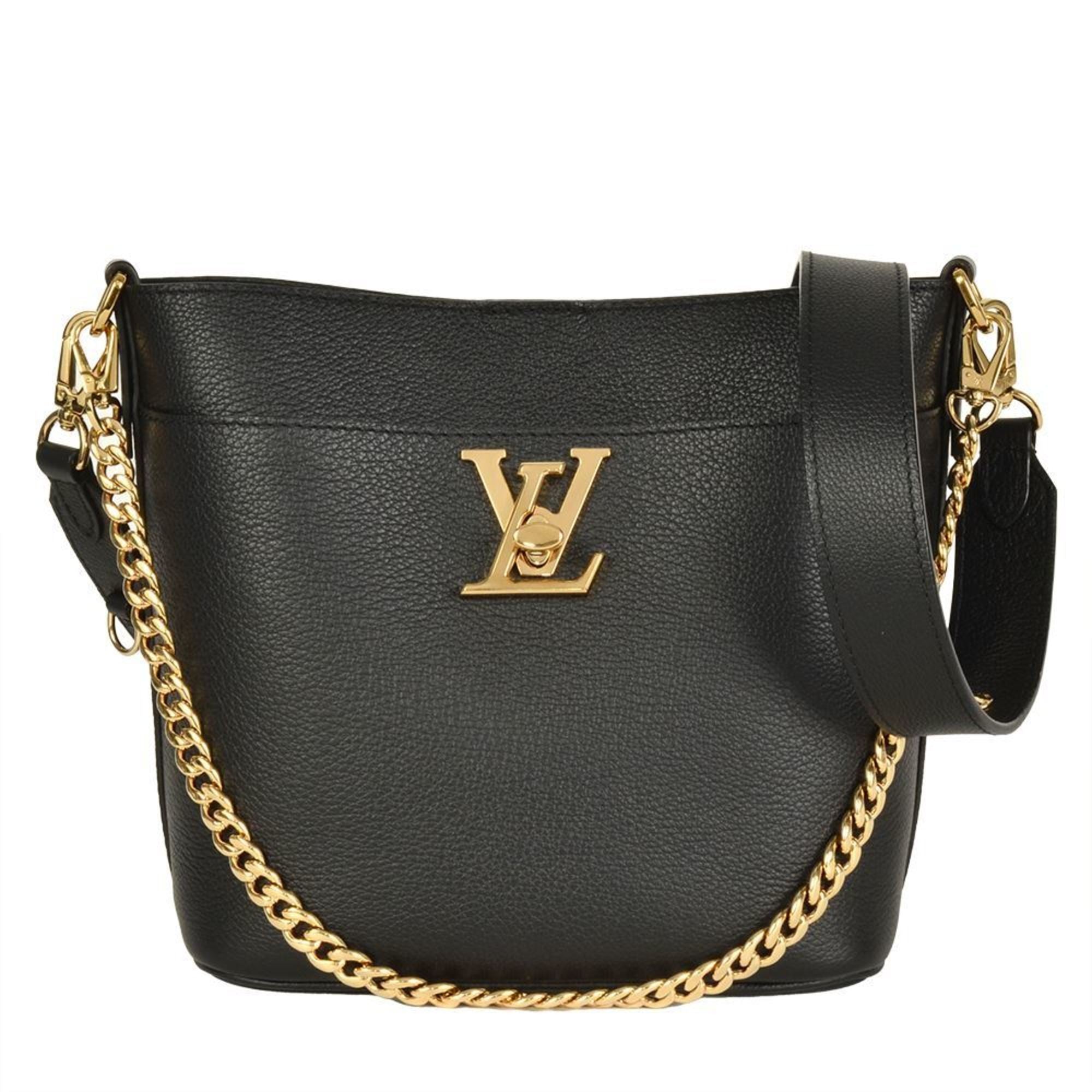 Louis Vuitton Black Noir Leather Shoulder Bag (Pre-Owned)