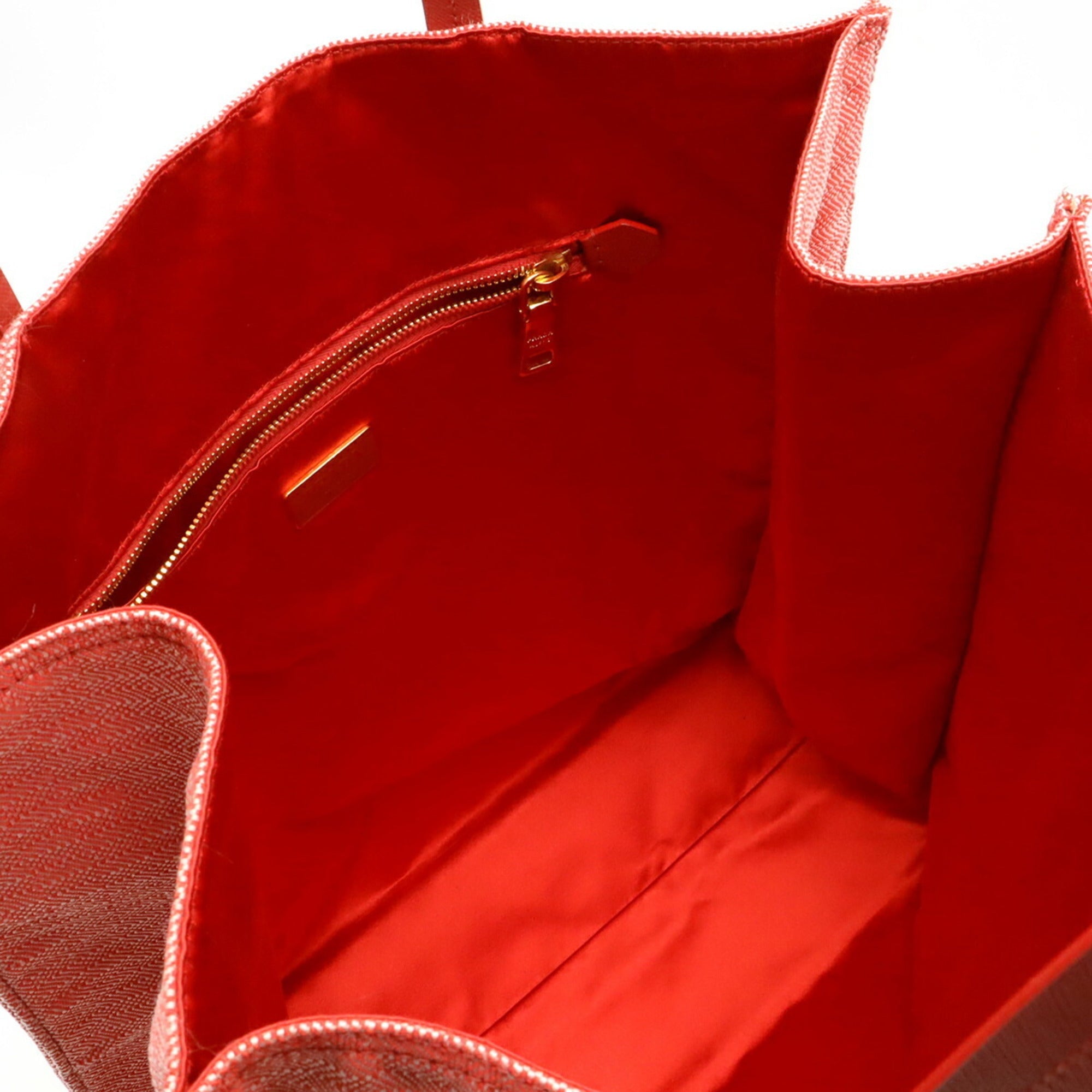 Prada Red Color Tessuto Shoulder Bag Tote Bag (Pre-Owned)