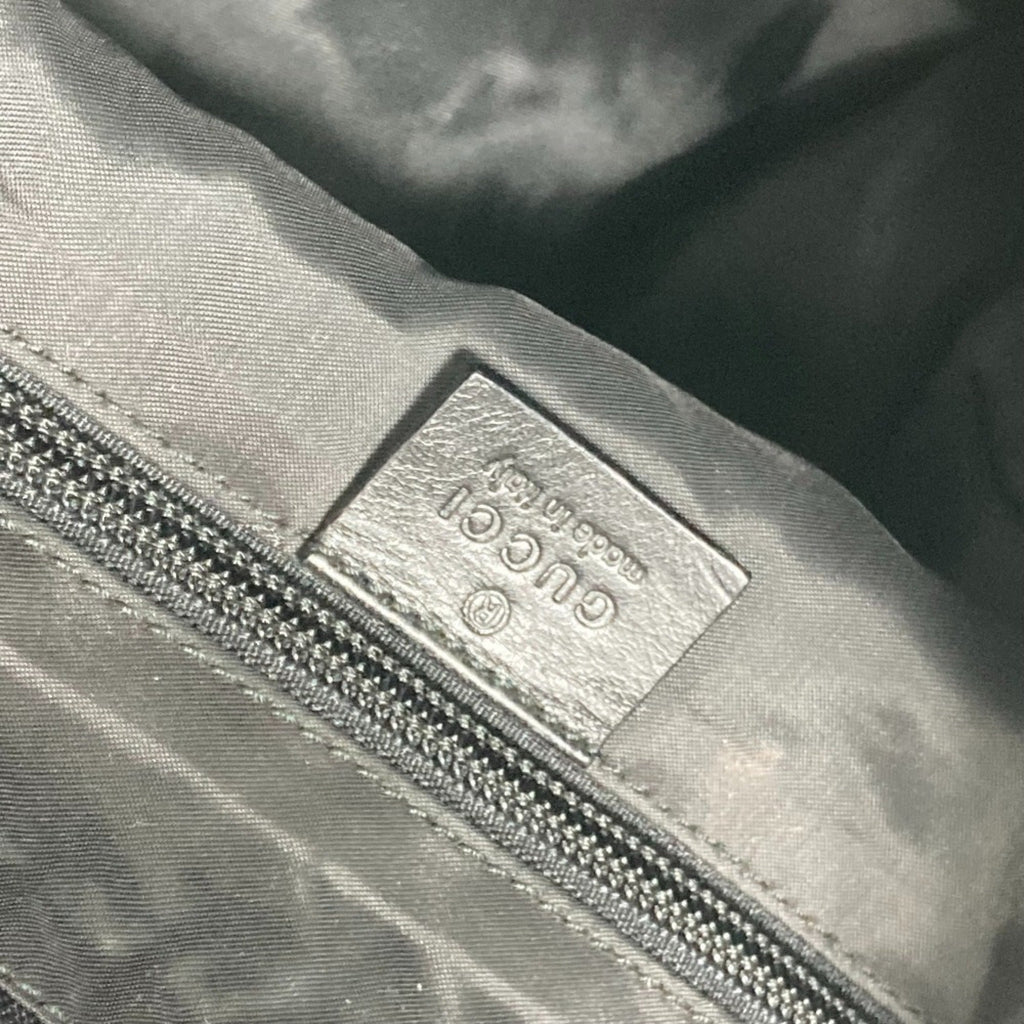 Gucci Black Nylon Leather Backpack (Pre-Owned)