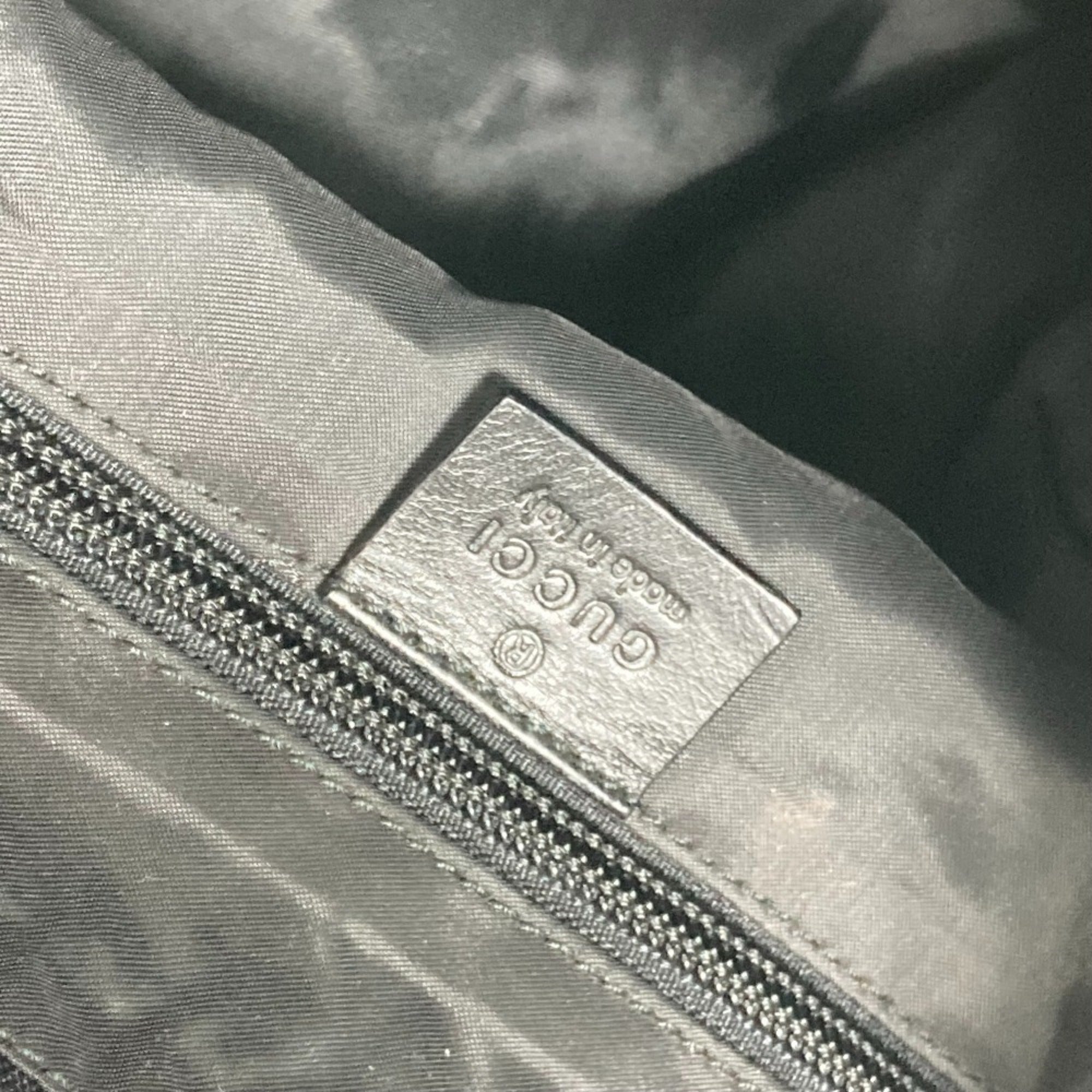 Gucci Black Nylon Leather Backpack (Pre-Owned)