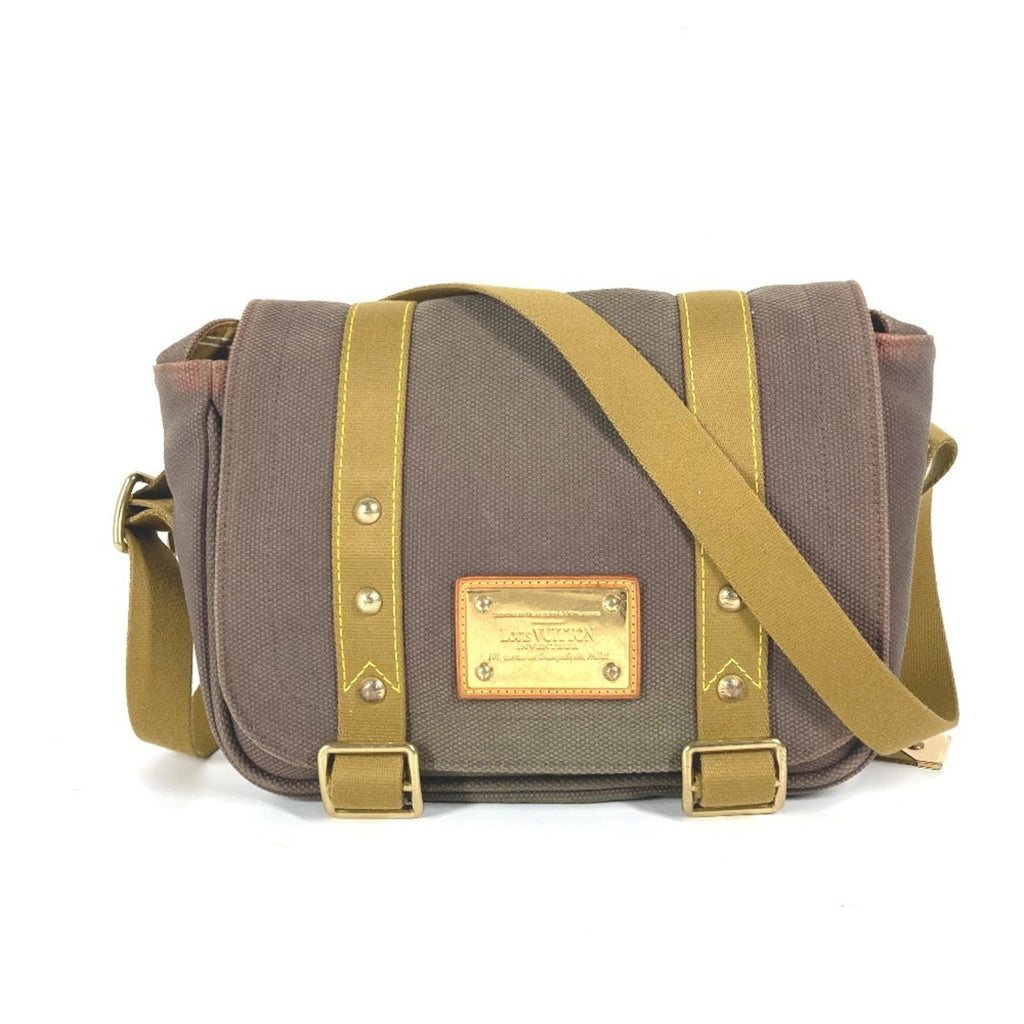Louis Vuitton Brown Canvas Shoulder Bag (Pre-Owned)