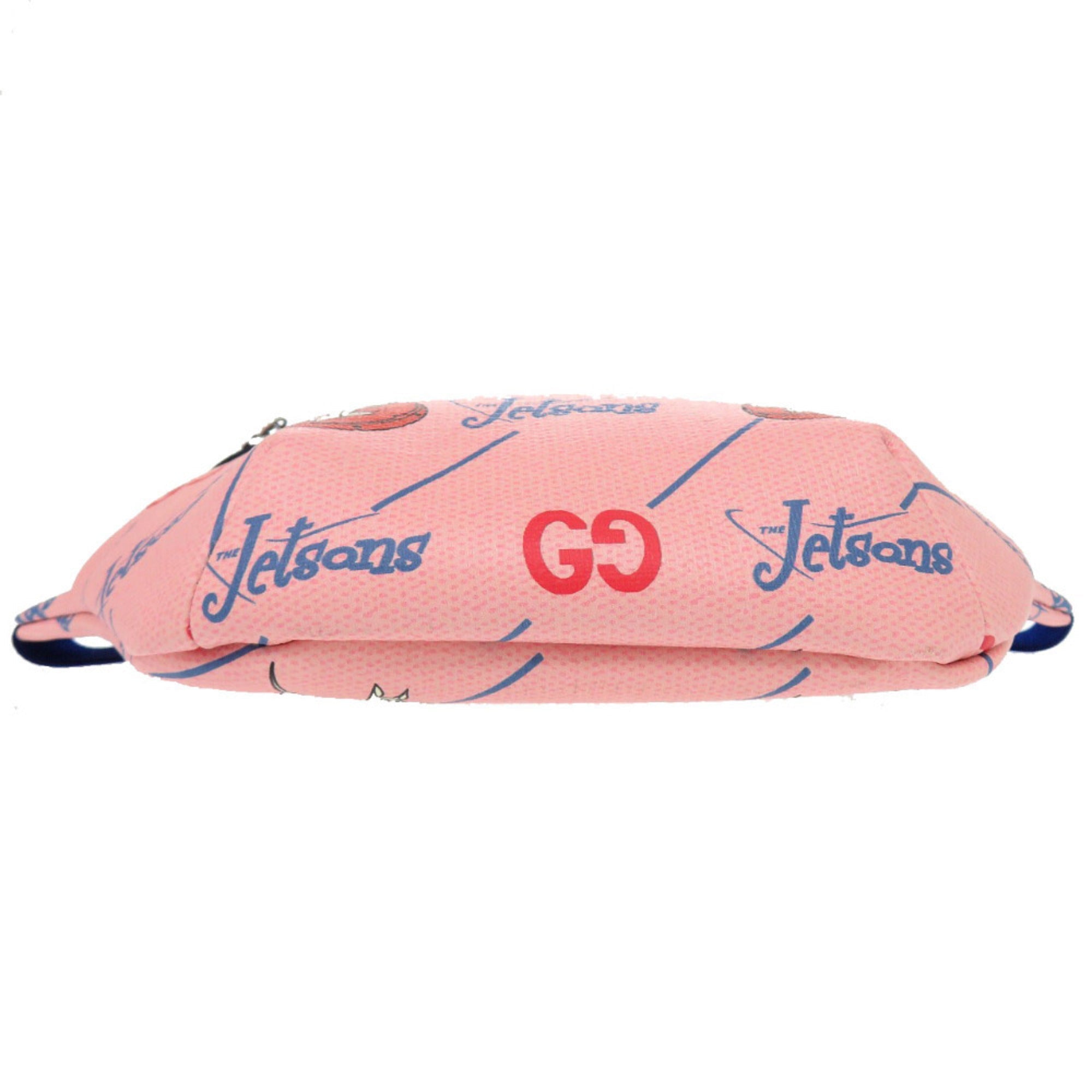 Gucci Blue Pink Leather Fanny Pack Sling Bag (Pre-Owned)