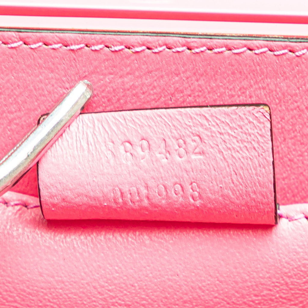 Gucci Pink Plastic Handbag Shoulder Bag (Pre-Owned)